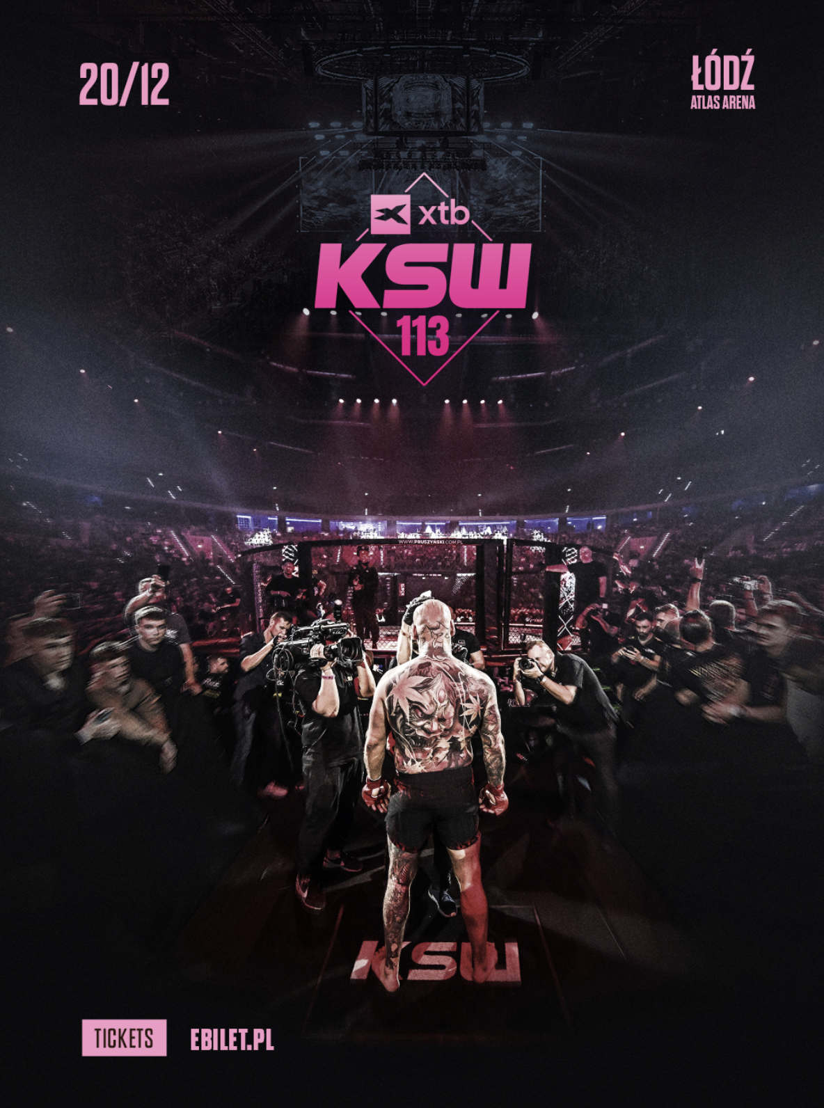 Artur Szpilka ukazany na plakacie XTB KSW 113